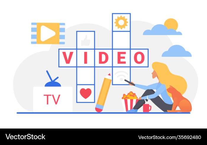 Sharply displayed, as a TV broadcast crossword